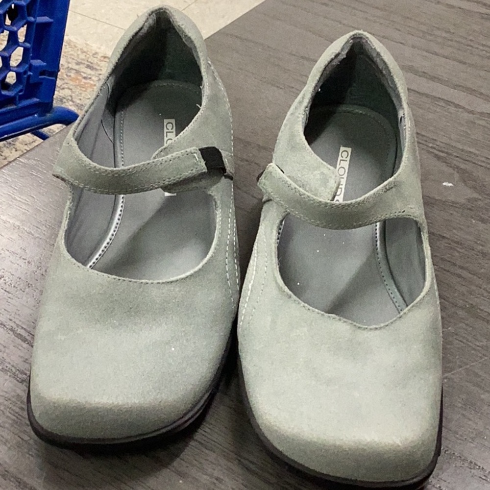 Gray Mary Jane Shoes